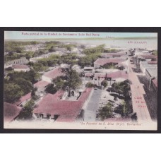 CORRIENTES ANTIGUA TARJETA POSTAL VISTA DE LA CIUDAD RARA